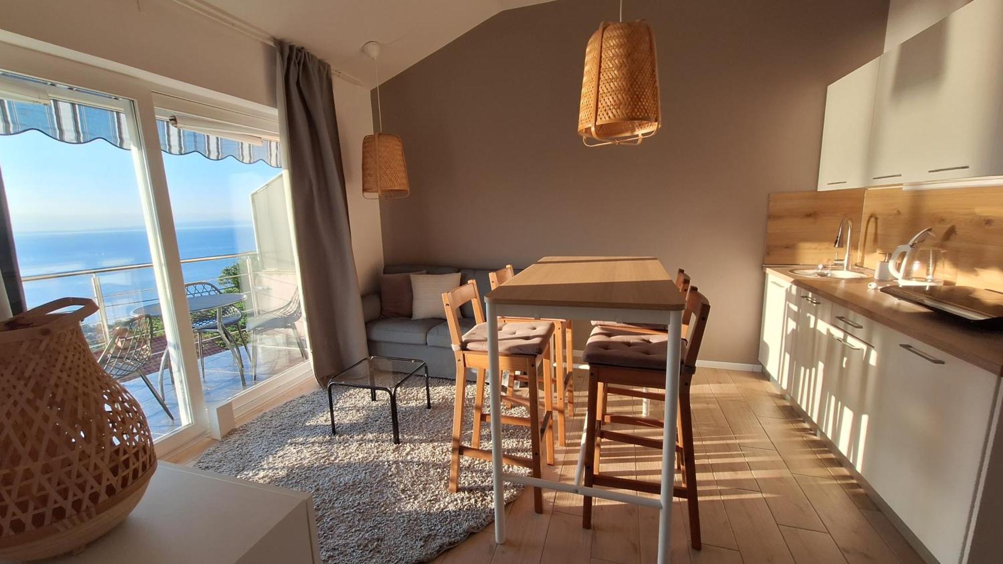 Ferienwohnung Mit 180° Meerblick Dobreć Extérieur photo